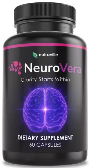 NeuroVera brain health supplement bottle - 60 capsules